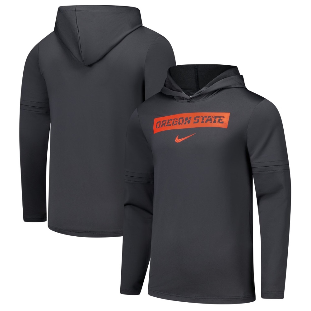 NWT men's XL XXL nike OSU beavers Sideline PO light weight hoodie dri-fit